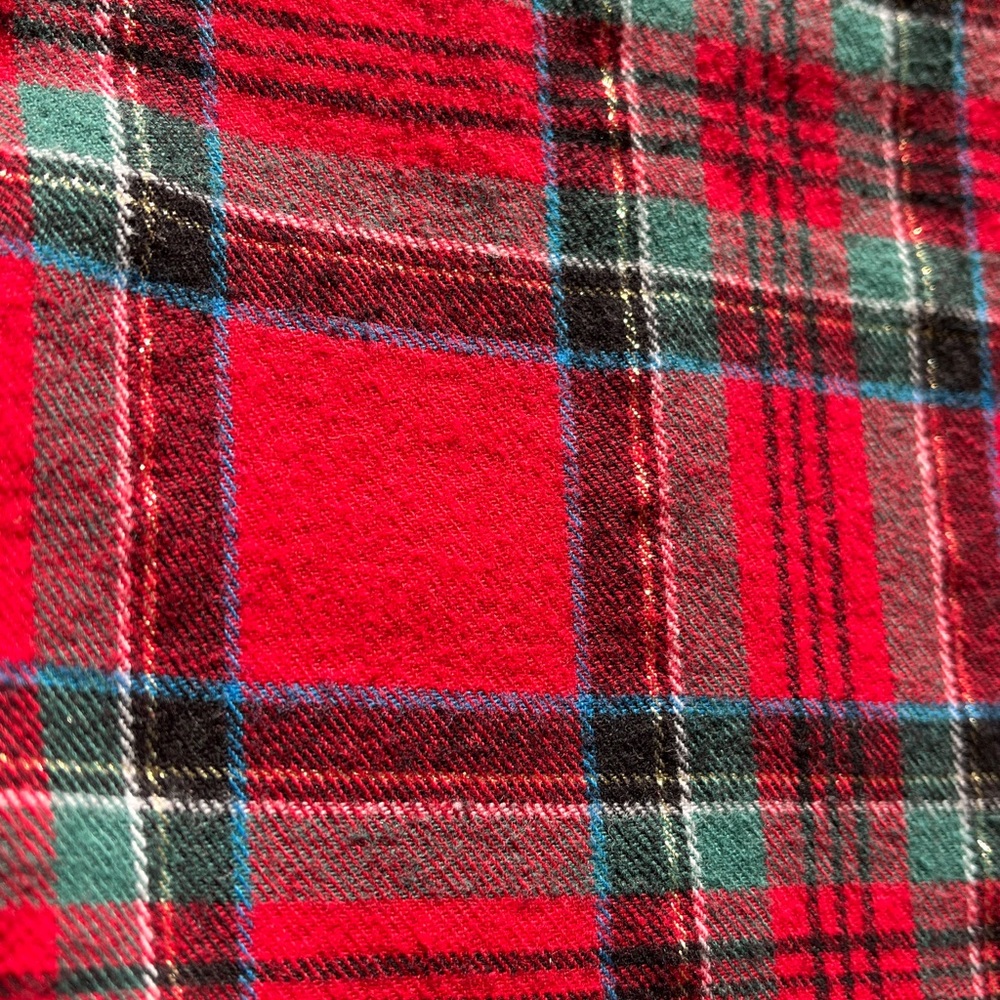 Talbots Cotton Flannel Pajama Top & Pants‎ Set 2 Pieces Womens XL Red Plaid Soft - Picture 10 of 17